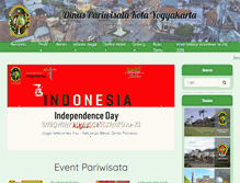 Tablet Screenshot of pariwisata.jogjakota.go.id